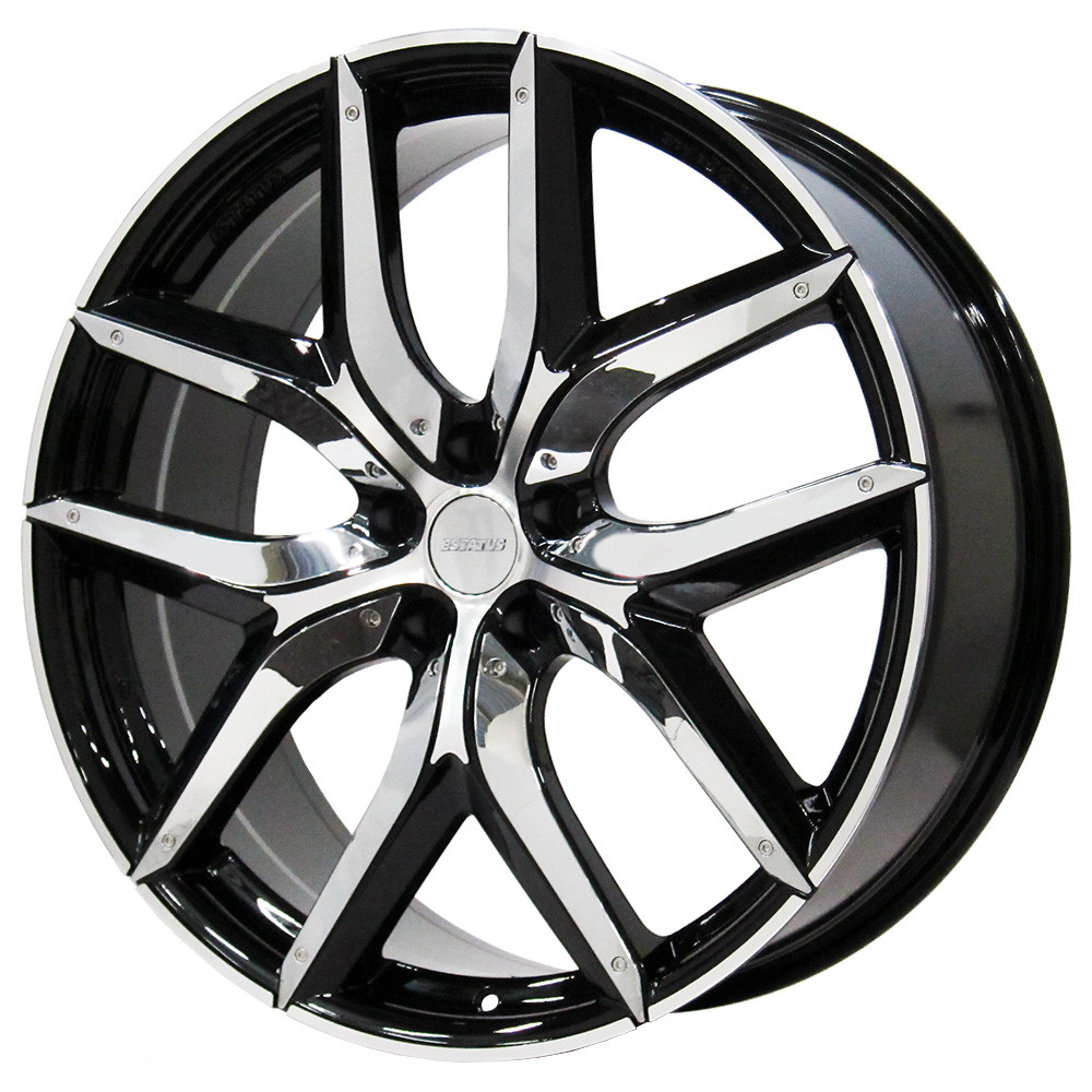 4枚セット】【ｱｳﾄﾚｯﾄ】ESTATUS Style-XTR 20x8.5 45 114.3x5 BKP