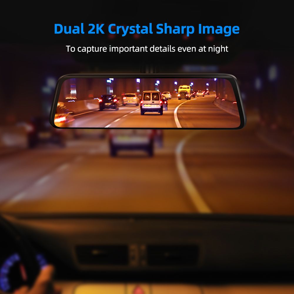 T9 Pro Mirror Dash Cam 1080P Front & Rear with GPS – AUTO-VOX