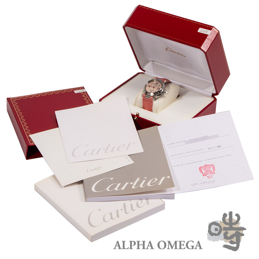 カルティエ パシャC GMT [W3107C99] ピンクシェル 2004年 クリスマス