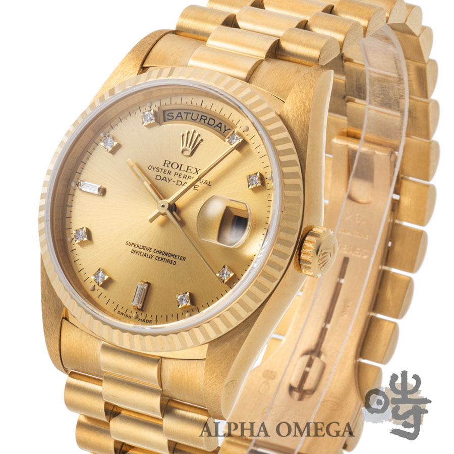 ロレックス デイデイト [18238A] (YG) ダイアモンド入りゴールド文字盤