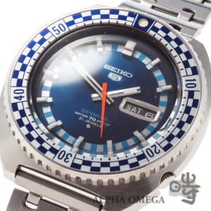 セイコー 5スポーツ ラリーダイバー チェッカーベゼル ブルー [6119