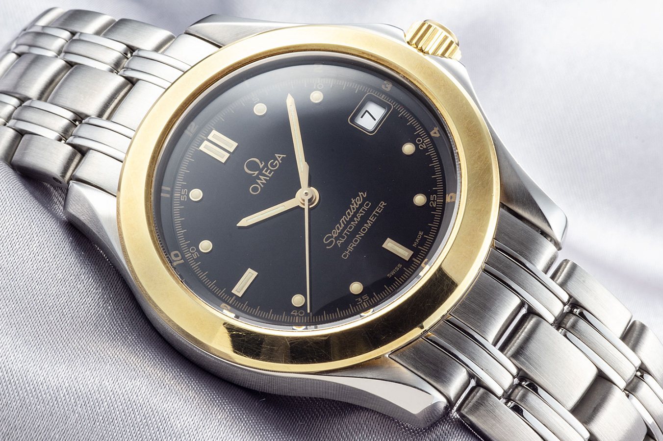 オメガ シーマスター 120m Ref.2401.50 コンビ SS/YG ブラックダイアル