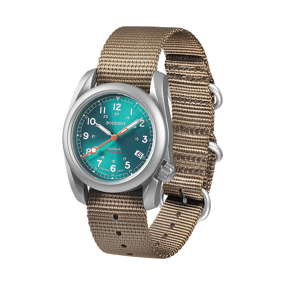 Boderry VOYAGER - 100M Waterproof Titanium Automatic Field watch