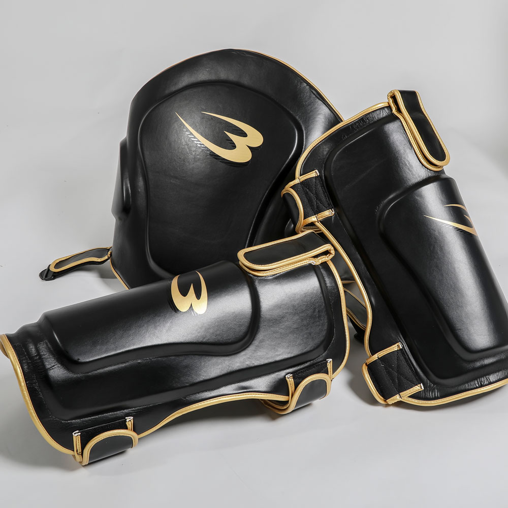 スパーリングプロテクターEX3点セット ブラック×ゴールド KP085BKGO