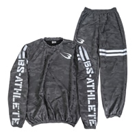 サウナスーツアスリート6 セットアップスーツ S カモフラージュ