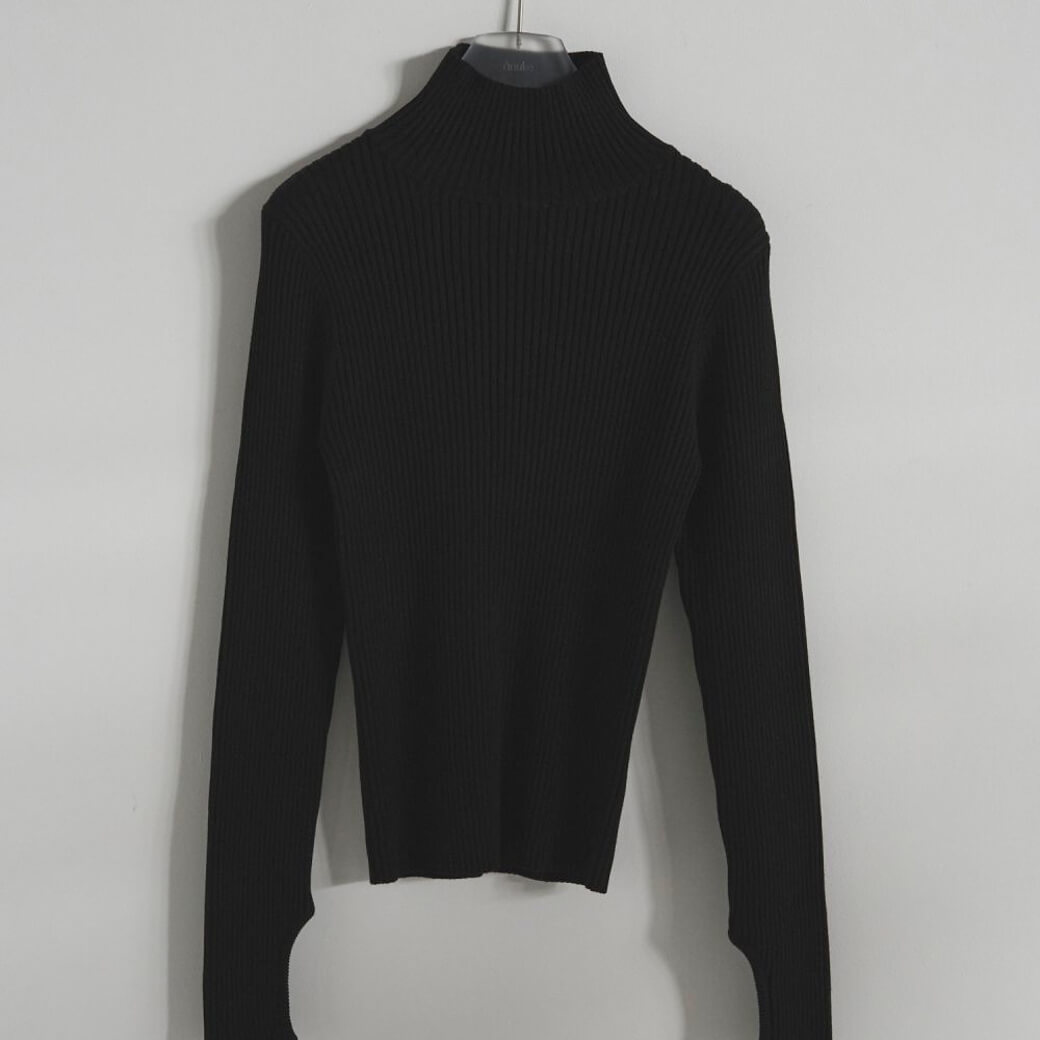 anuke アンヌーク スリット タートル ニット｜BORN FREE ONLINE SHOP