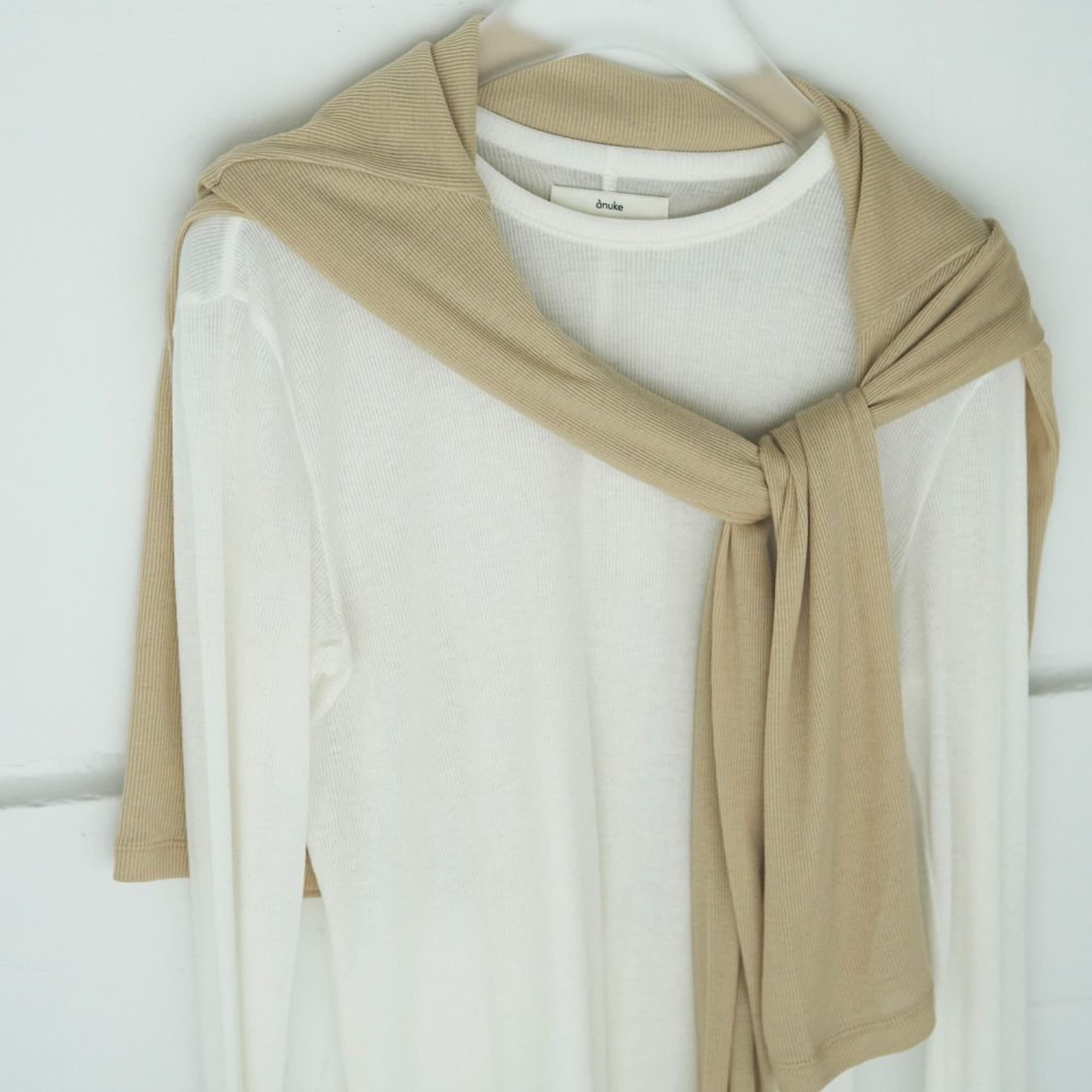 anuke アンヌーク レイヤード シアー ロング Tシャツ｜BORN FREE