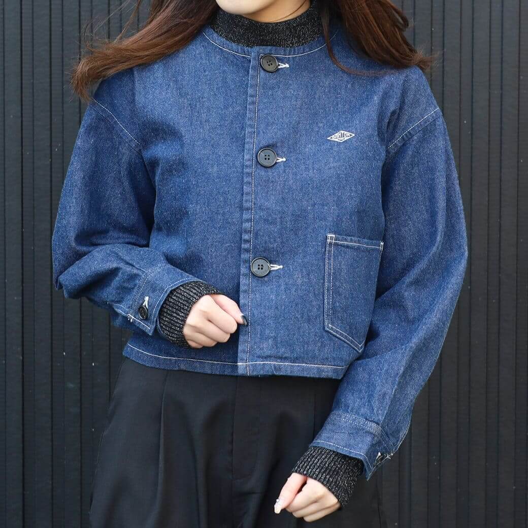 DANTON ダントン カラーレス ショートジャケット｜BORN FREE ONLINE SHOP