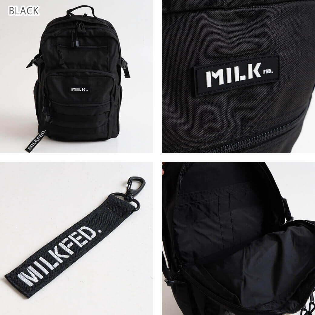 MILKFED. ミルクフェド アクティブダブルポケットモールバックパック