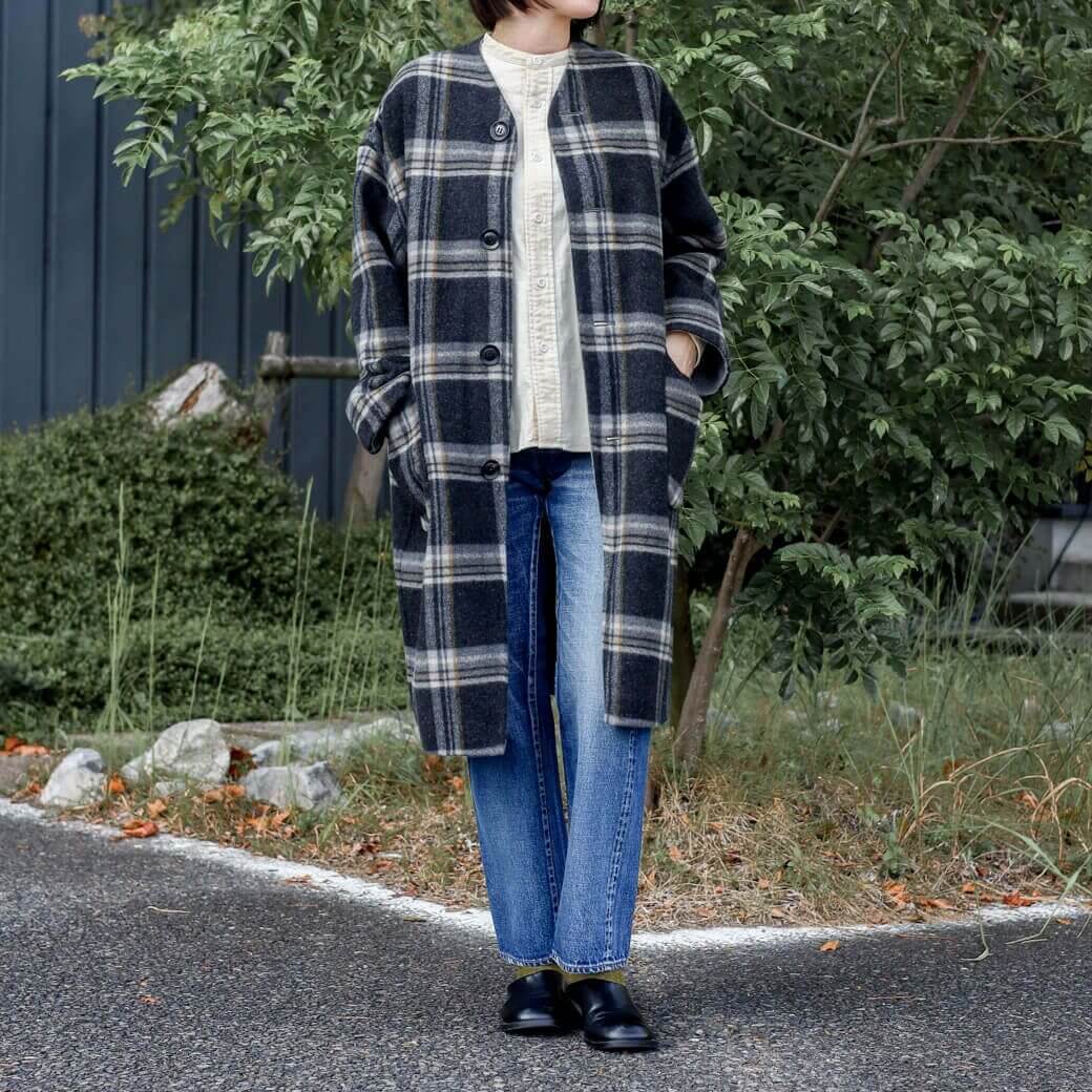 LE GLAZIK ル・グラジック リバーシブル カラーレス コート｜BORN FREE