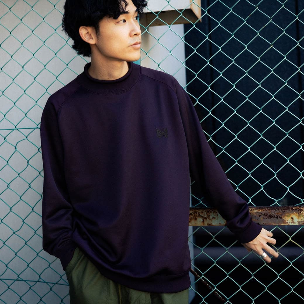 NEEDLES ニードルズ ロングスリーブ モックネックティー BORN FREE別注