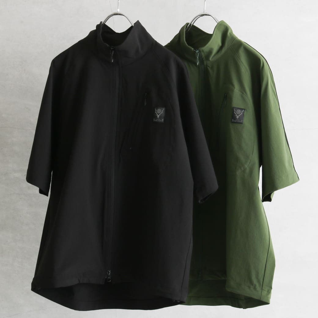 South2 West8 サウスツーウエストエイト S.L. S/S ZIPPED TRAIL SHIRT