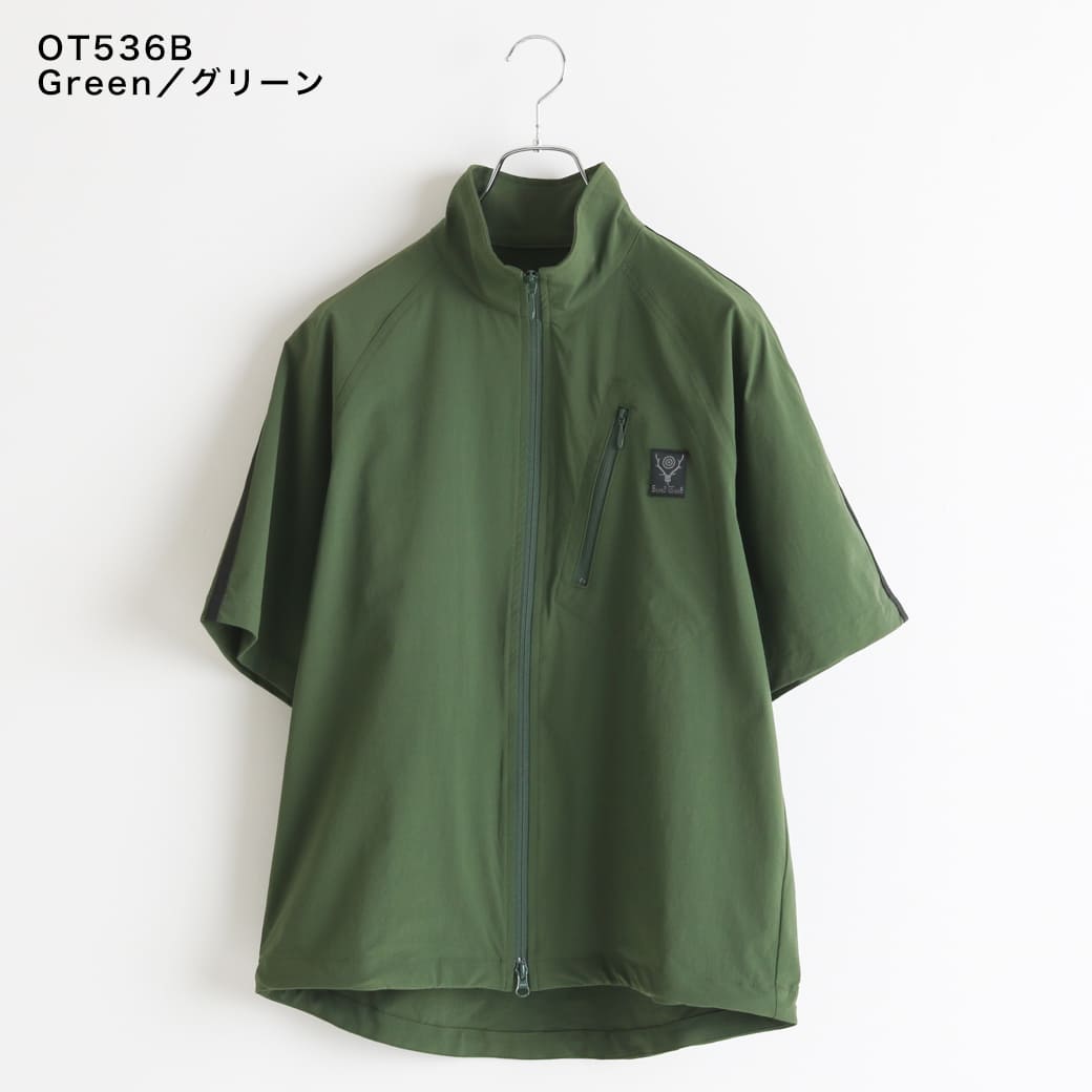 South2 West8 サウスツーウエストエイト S.L. S/S ZIPPED TRAIL SHIRT