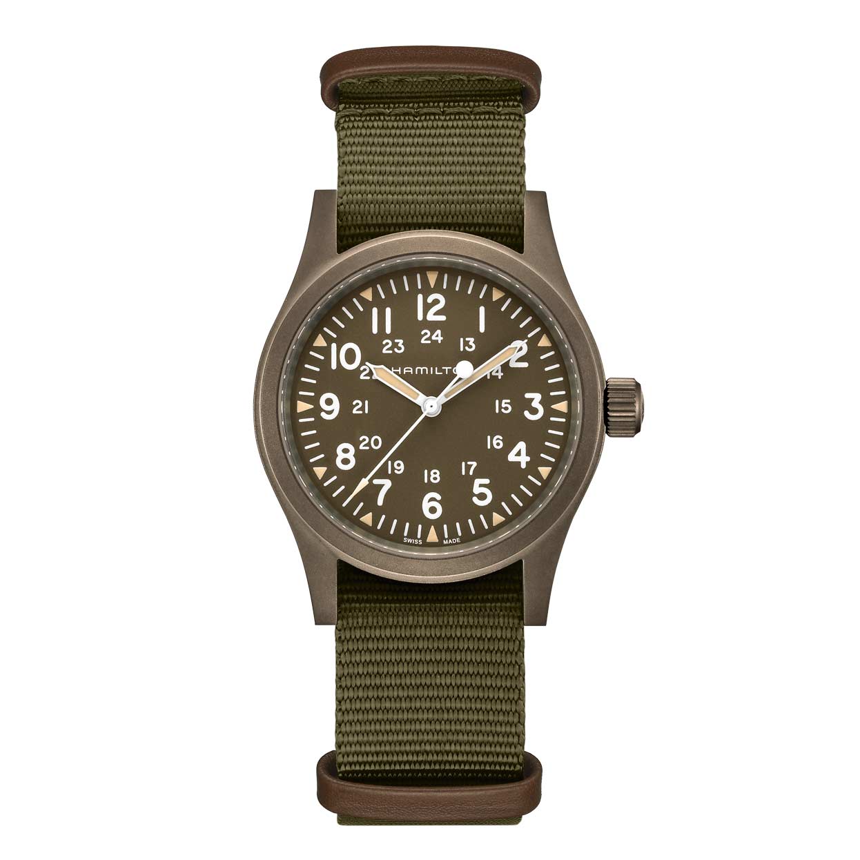 Hamilton Khaki Field Mechanical Watch, 38mm Green Dial | H69449961