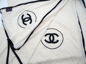 CHANEL シャネル ココマーク カシミア×シルク ショール ストール