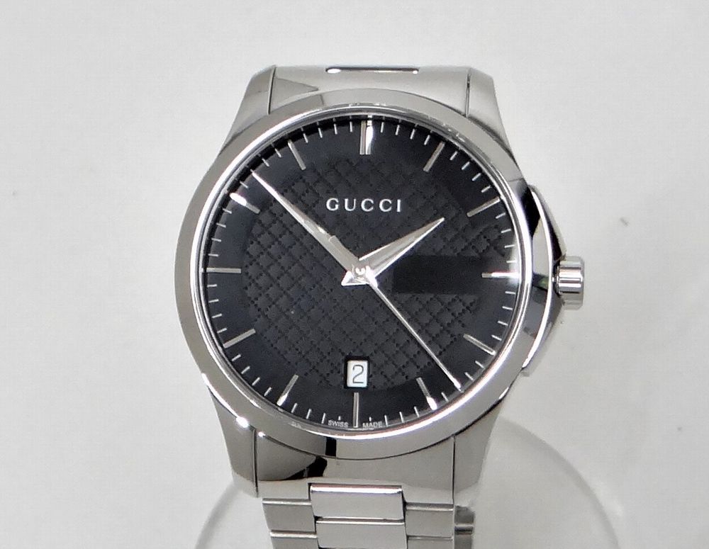 GUCCI グッチ 126.4 Gタイムレス クオーツ メンズ時計 ウォッチ SS