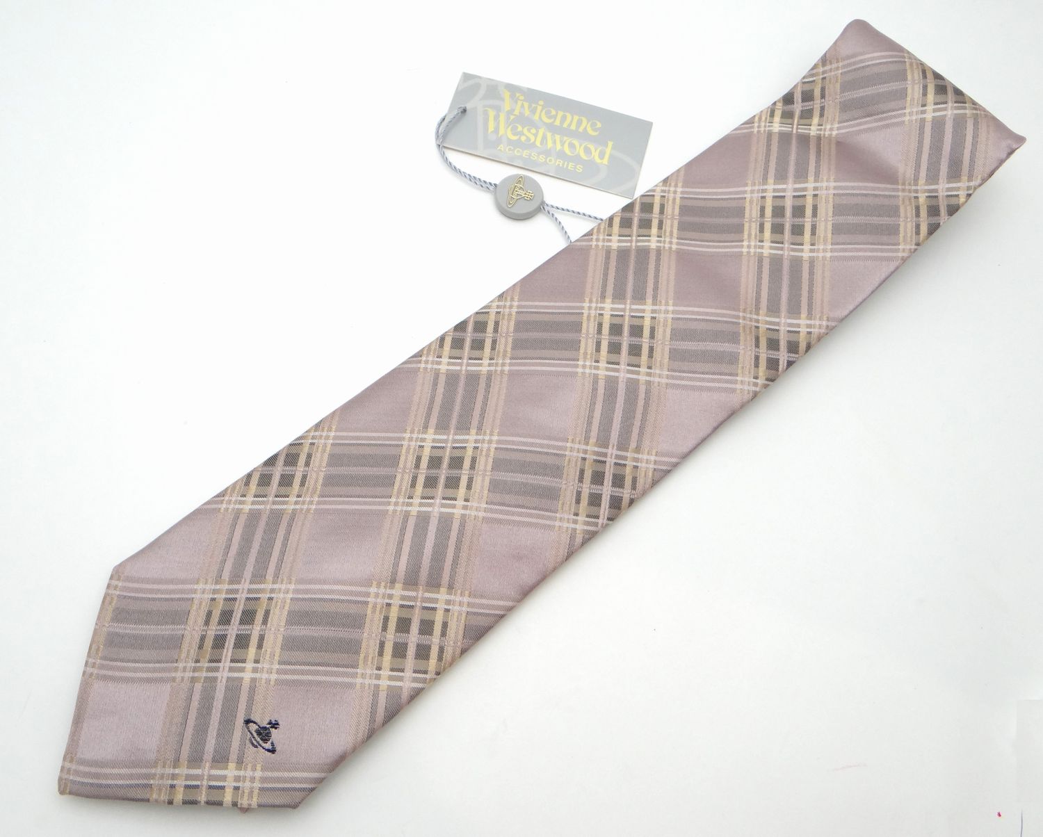Vivienne Westwood ヴィヴィアン ウエストウッド チェック柄 シルク100