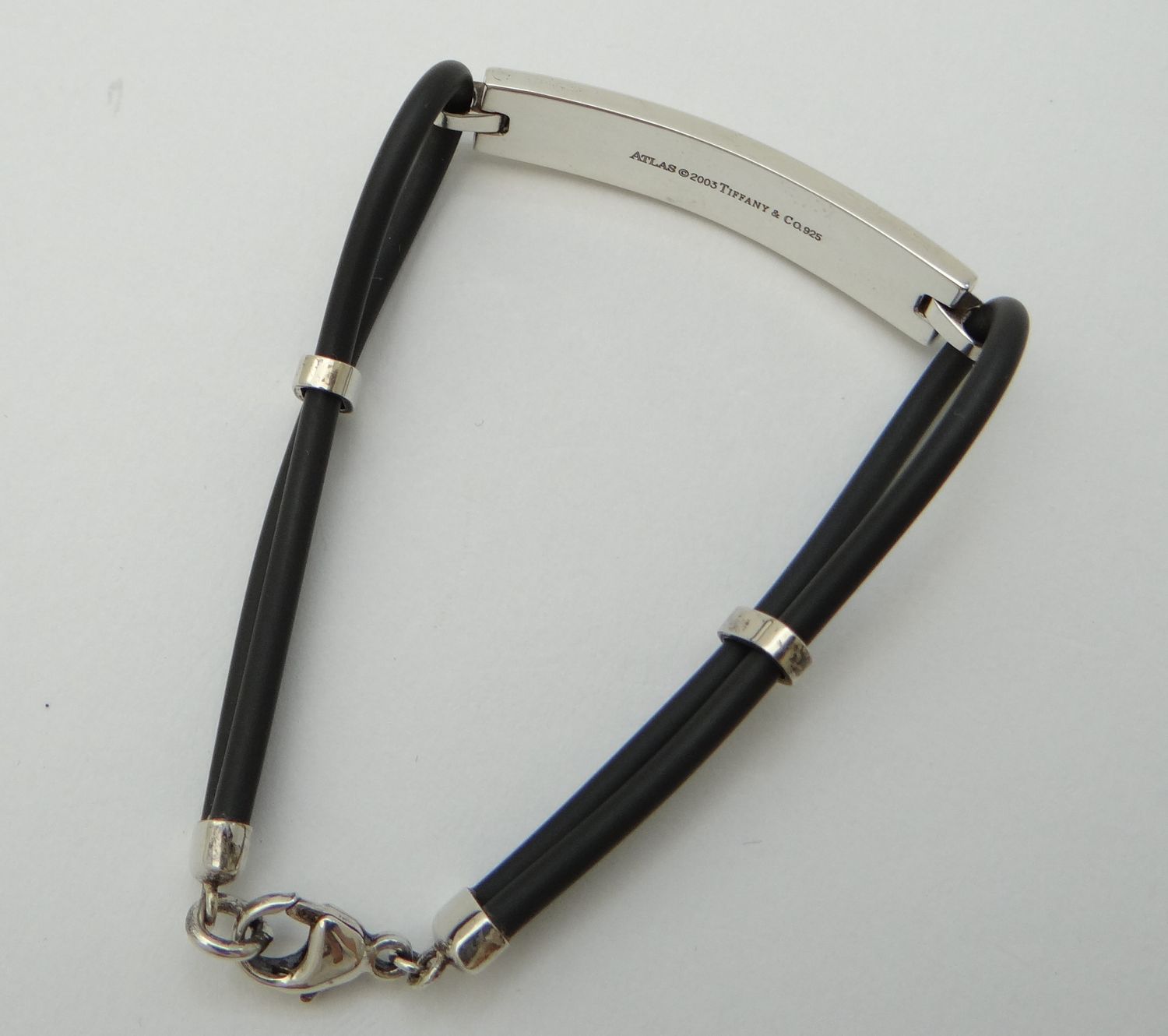 TIFFANY&CO. ティファニー アトラス プレート ラバーブレスレット