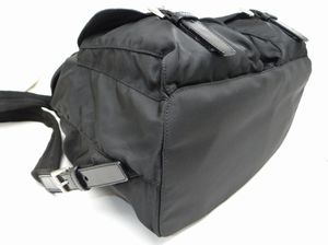 PRADA プラダ B2811 VELA ナイロンリュック デイパック ブラック×三角