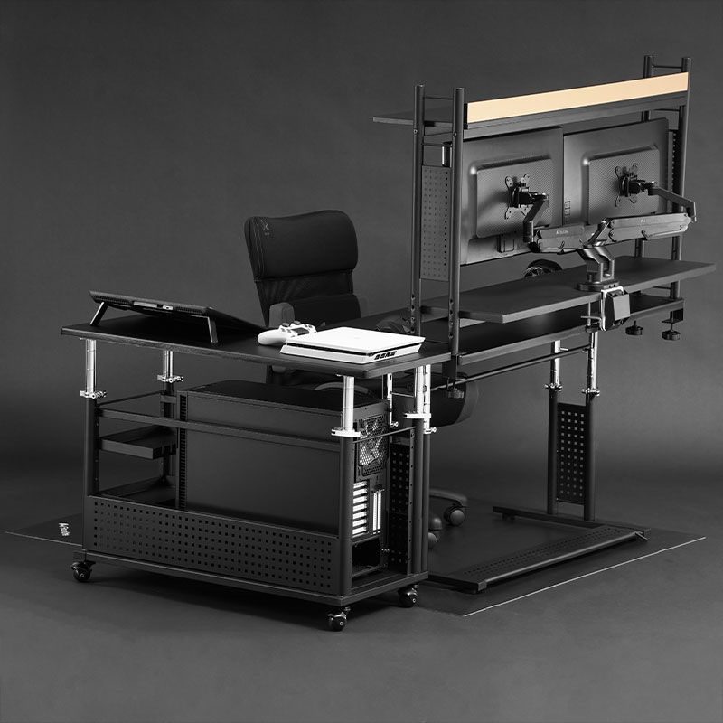 昇降式L字デスク ロング BHD-1000HL | Bauhütte®