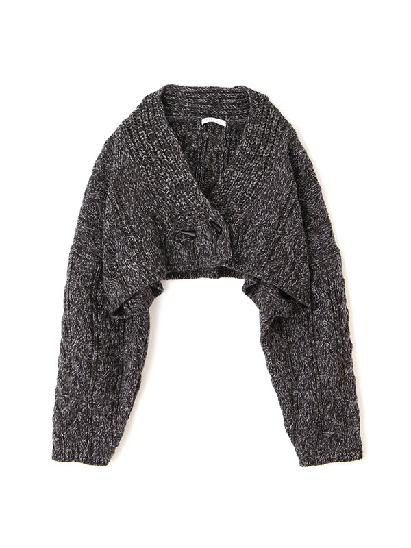 ETRE TOKYO ミックスヤーンショートニットカーディガン ELENDEEKetc