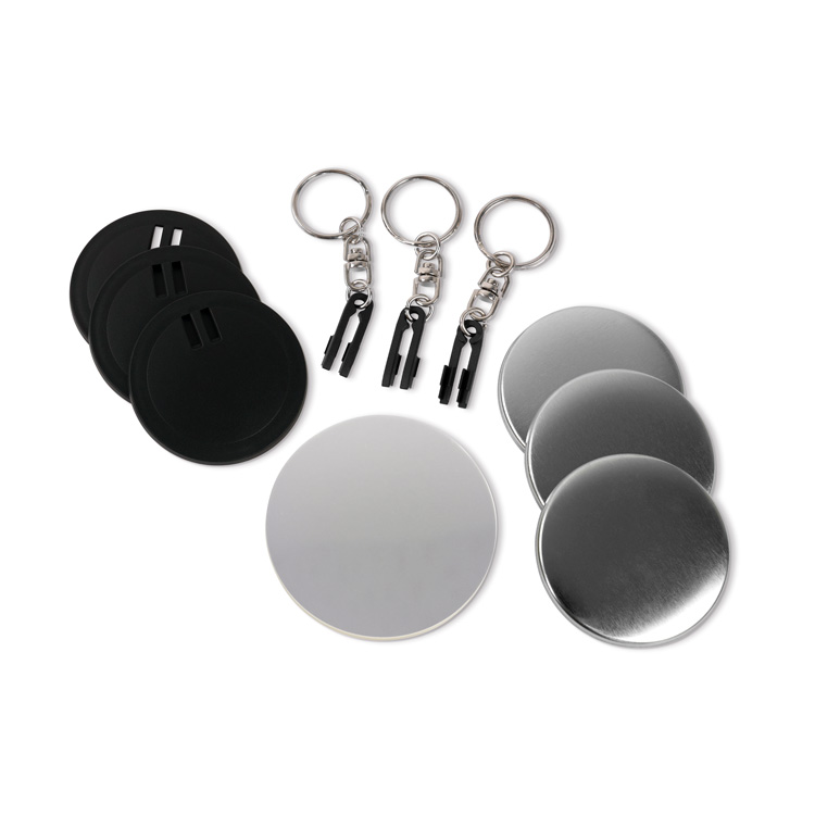 新型] 57mm キーホルダーパーツセット 50個