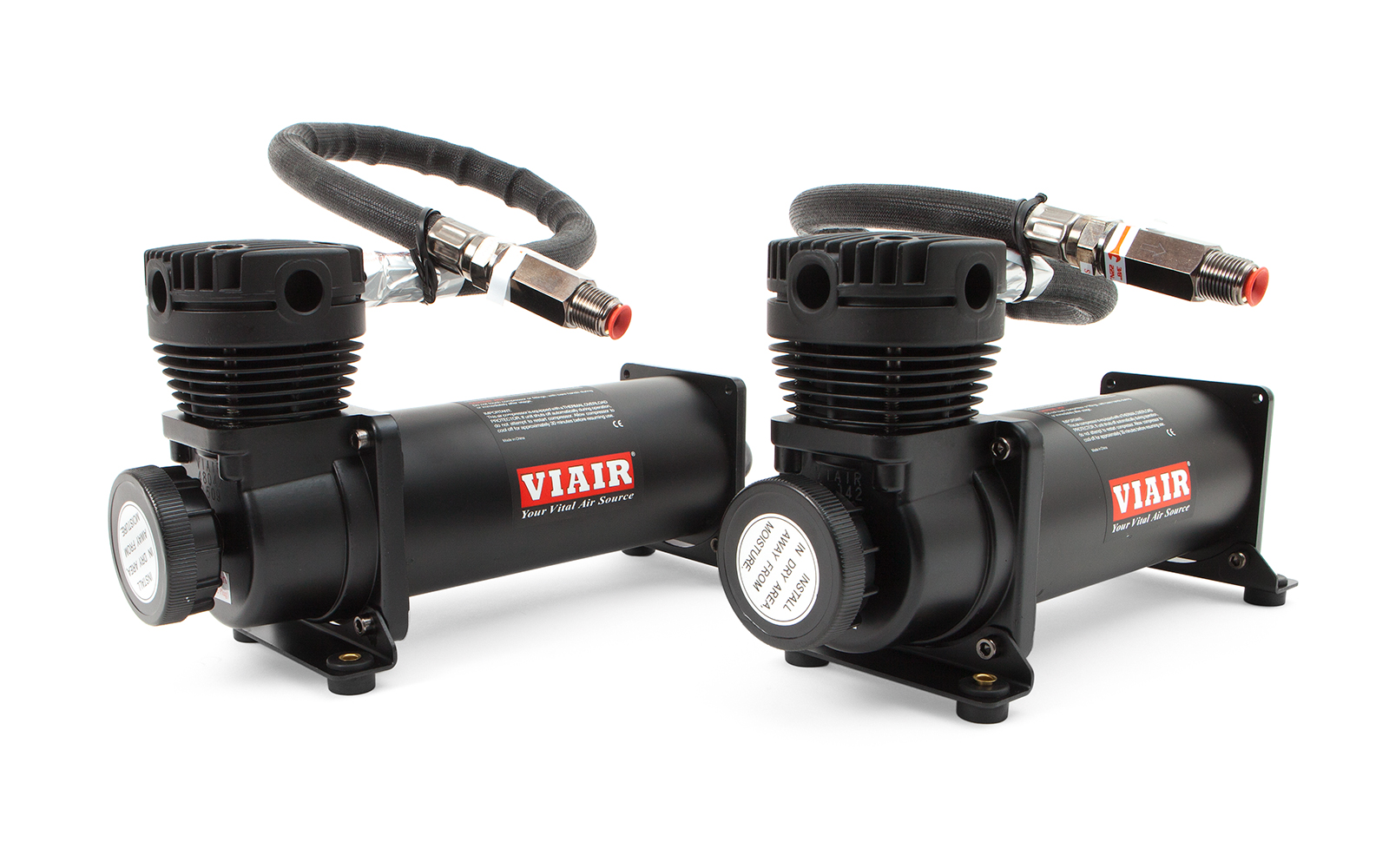 Viair 480C Compressor Dual Pack (Black) | Bag Riders