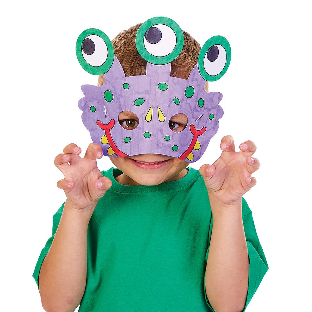 Monster Colour-in Masks