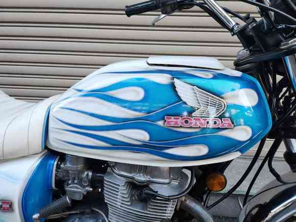 CB400T 白青フレア 旧車バイク・絶版車バイク BANBAN車輌館