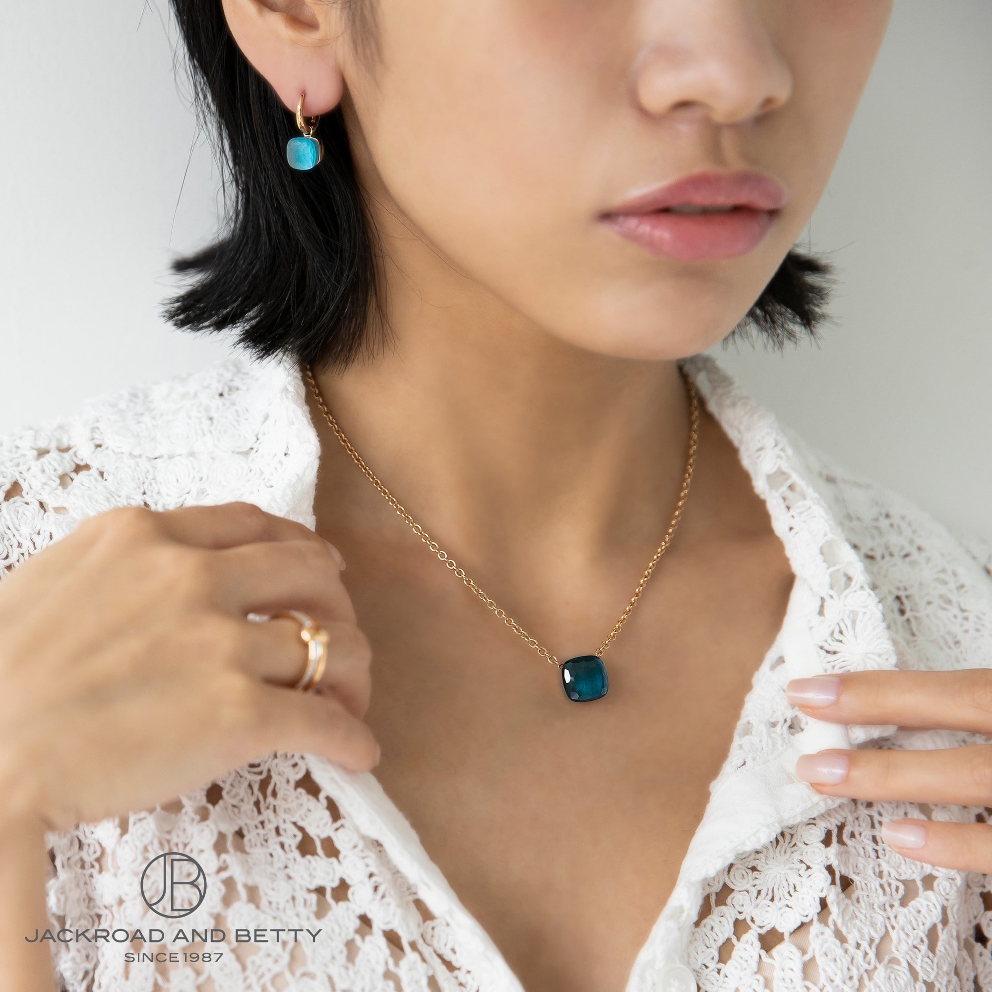 ロンドンブルートパーズ ヌード ペンダント マキシ