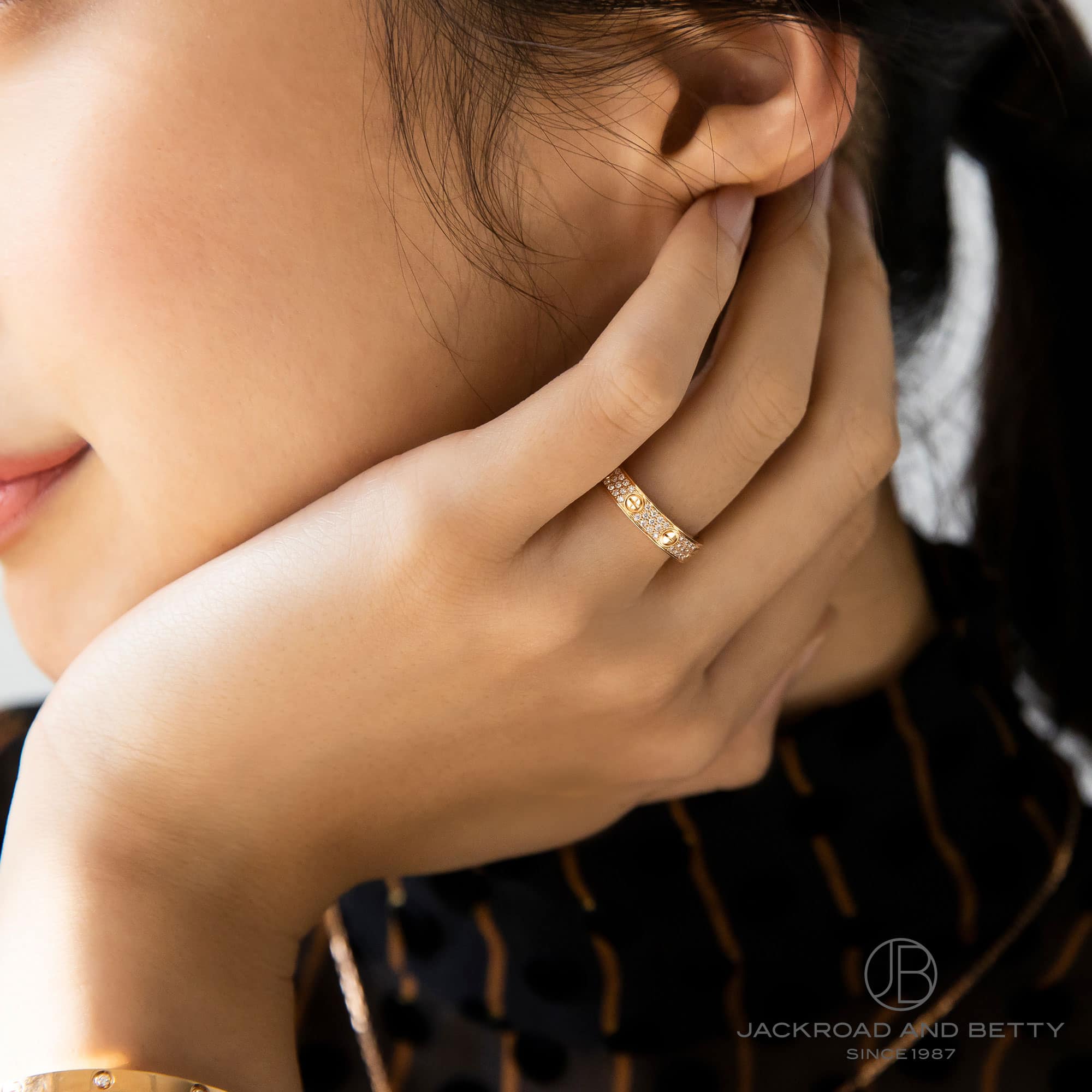 ミニラブリング パヴェダイヤモンド[B4085848] Mini Love Ring Pave