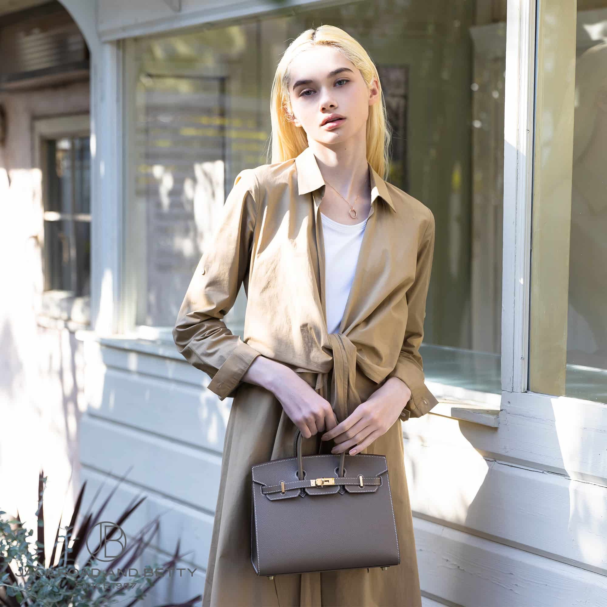 バーキン25 セリエ 外縫い エトゥープ ベージュ[] Birkin25 Etoupe