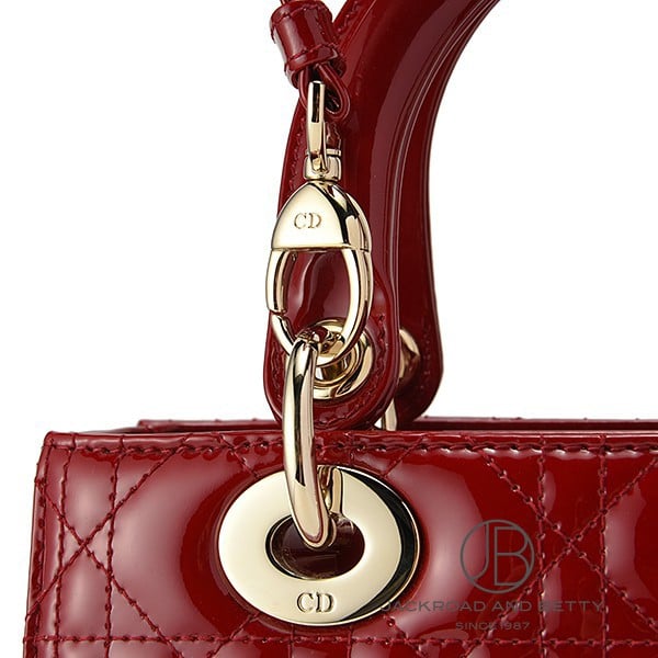 レディ ディオール バッグ ミディアム チェリーレッド 赤