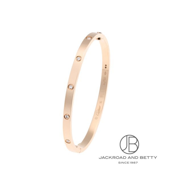 ラブブレスレット スモールモデル 10Pダイヤ PG 16[B6047916] Love