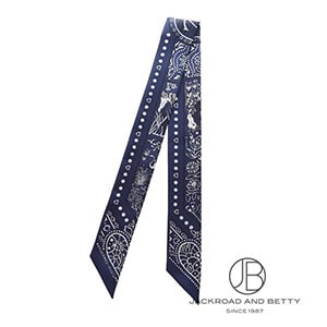 ツイリー バンダナ ネイビー 紺[H063017S-01] Twilly | エルメス 新品