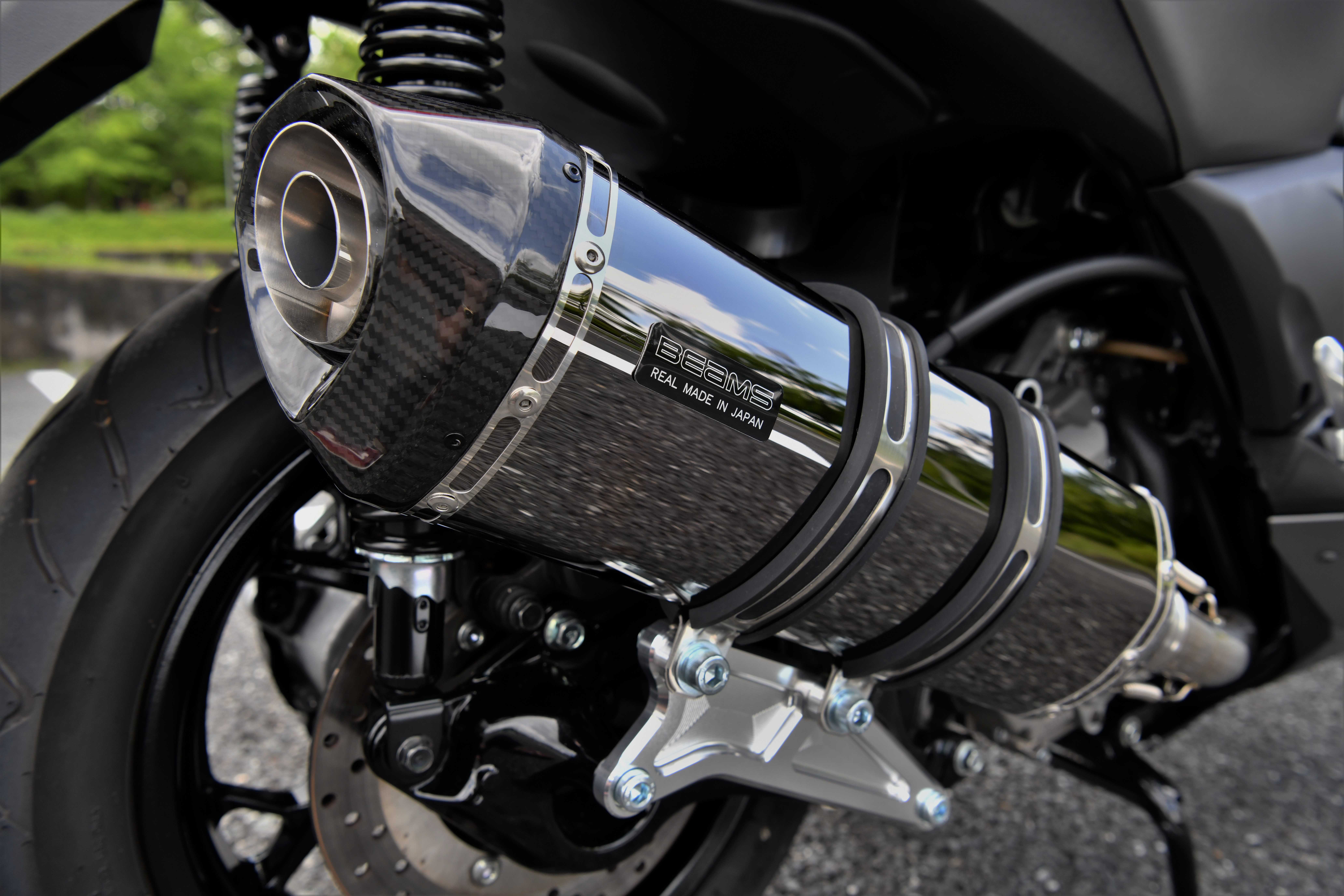 GT-CORSA スーパーメタルブラック フルエキゾースト：X-MAX250：政府