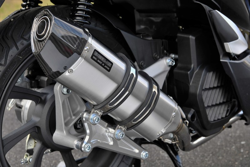 CORSA-EVOⅡ ステンレス フルエキゾースト：PCX HYBRID：政府認証 ｜ BEAMS