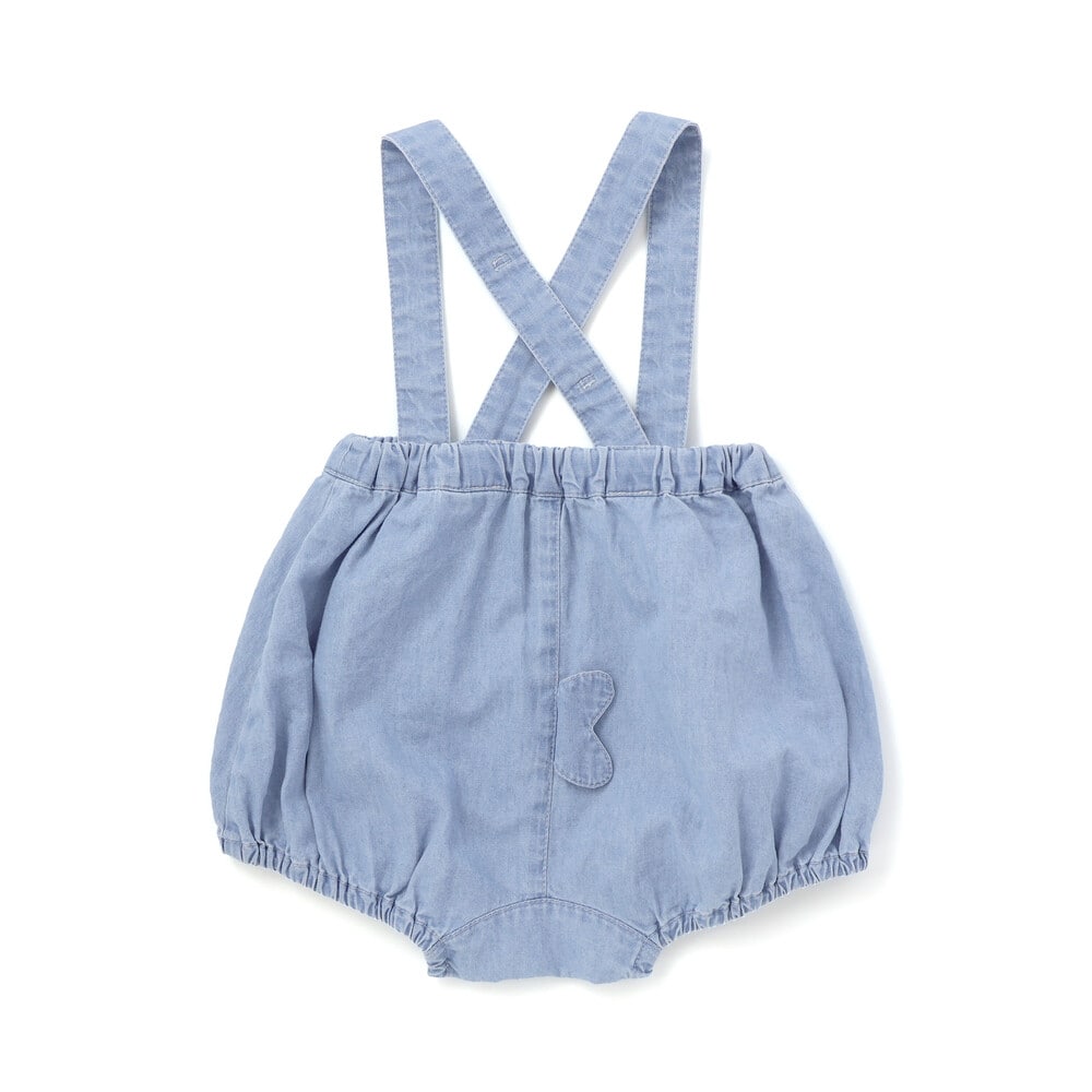 マリンシリーズ】ヒレモチーフサスペンダー付きブルマベビー(70~80cm