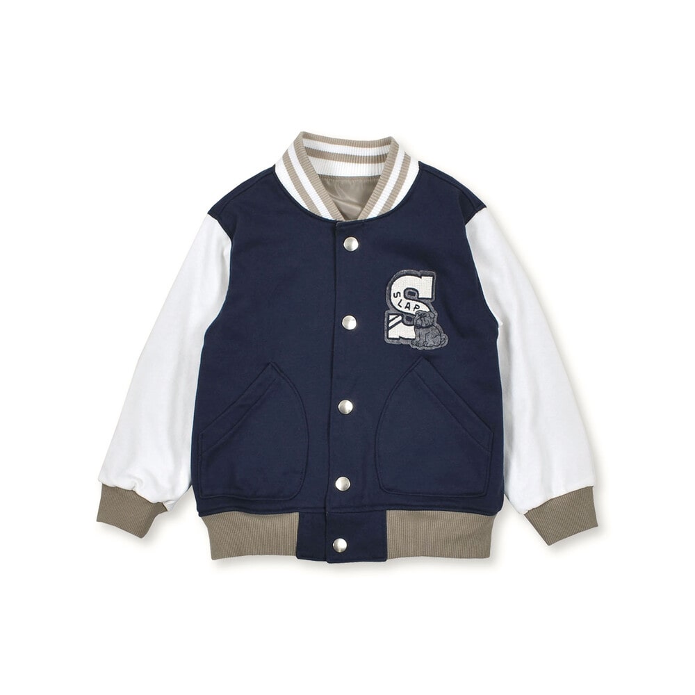 MA-1 スタジャン リバーシブル ジャケット (80~130cm)(80cm グリーン