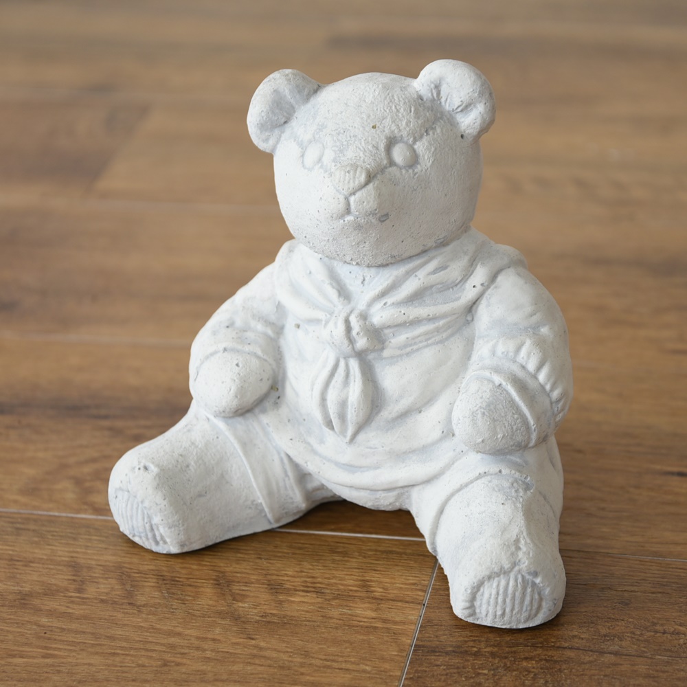 イタリア製 ガーデンオブジェ(置物) テディーベアー お父さん | ロココ