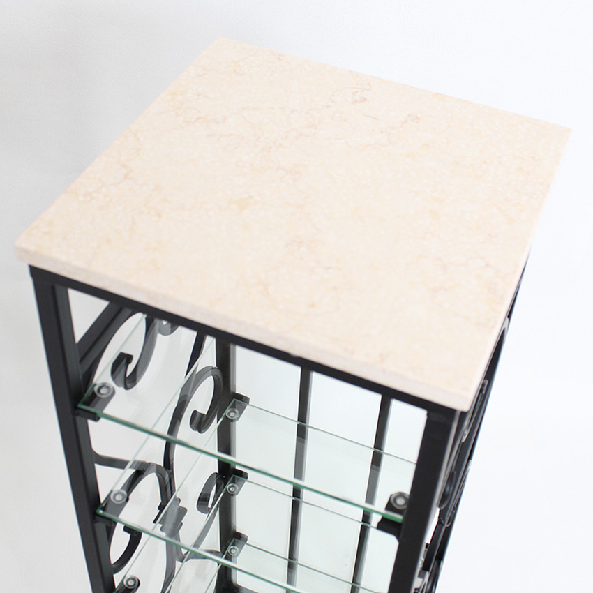 アンティーク調 天板大理石 スリッパラック 【送料無料】 | ロココ調