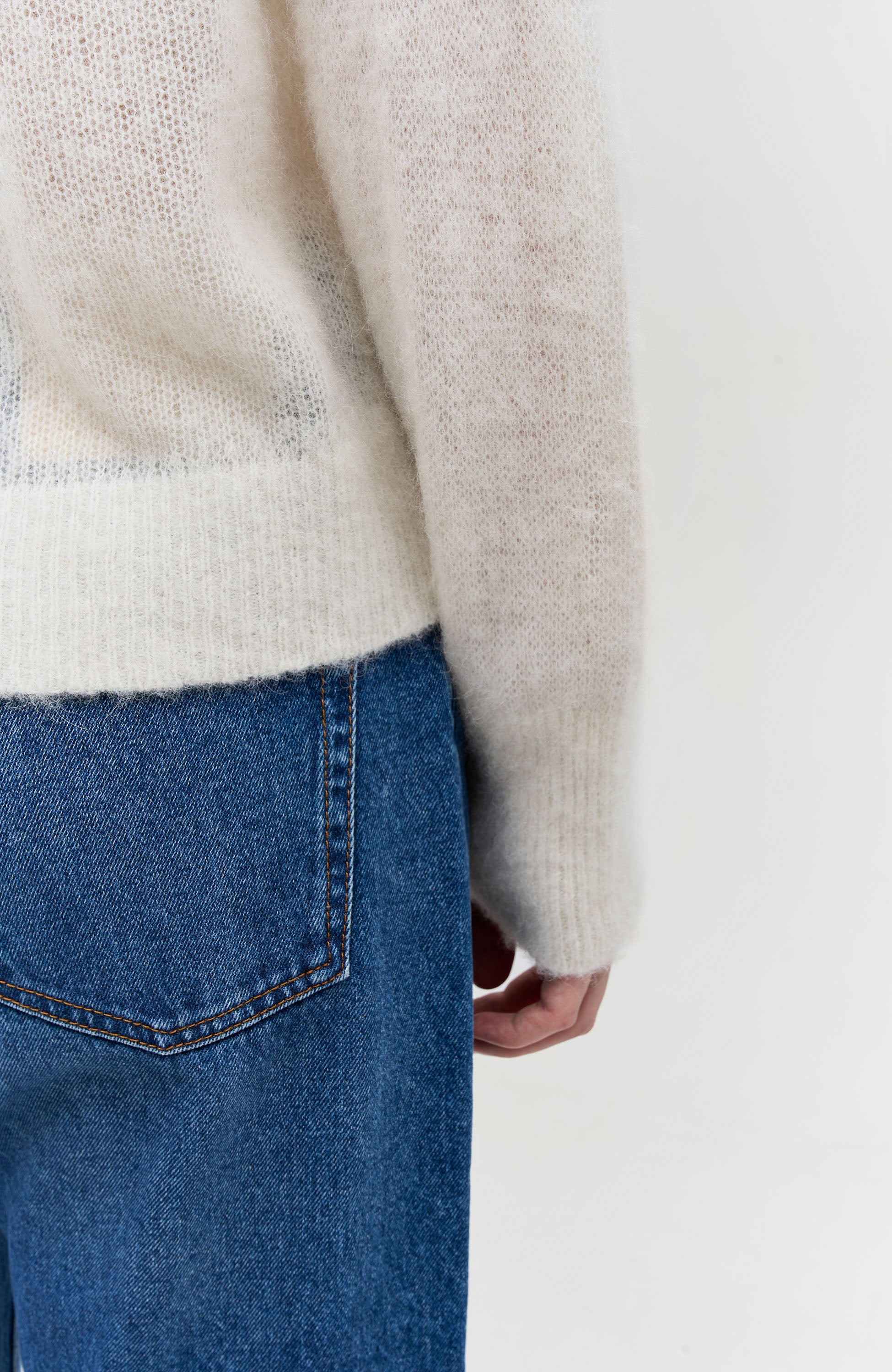 House Of Dagmar Brushed Alpaca Pullover - Shop Online at BEIGE | BROWN