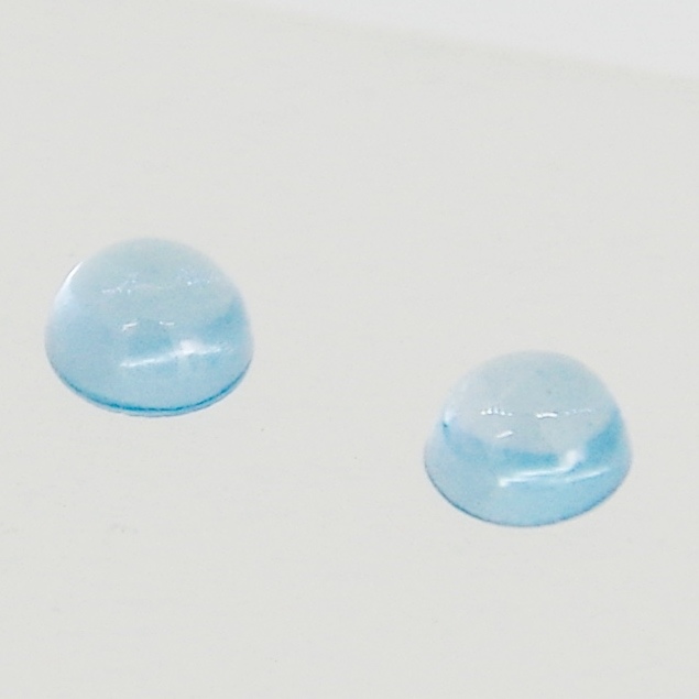 ブルートパーズ カボションカット 0.12-0.17ct 11月誕生石 - ルビー