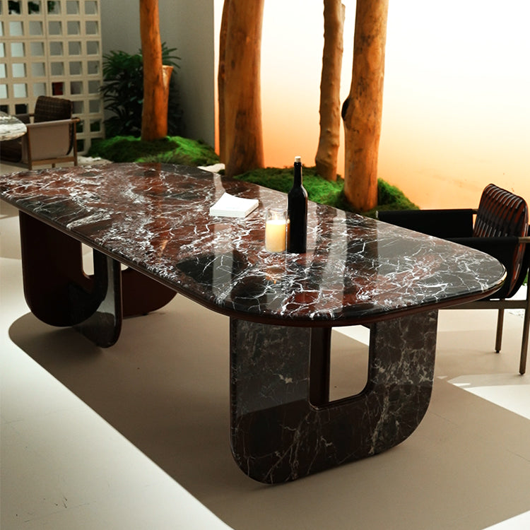 天然大理石 希少模様ダイニングテーブルホテルライク海外輸入家具jrjj-6751