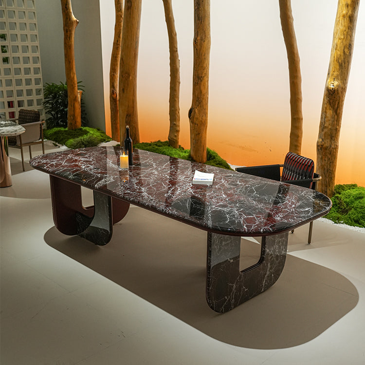 天然大理石 希少模様ダイニングテーブルホテルライク海外輸入家具jrjj-6751