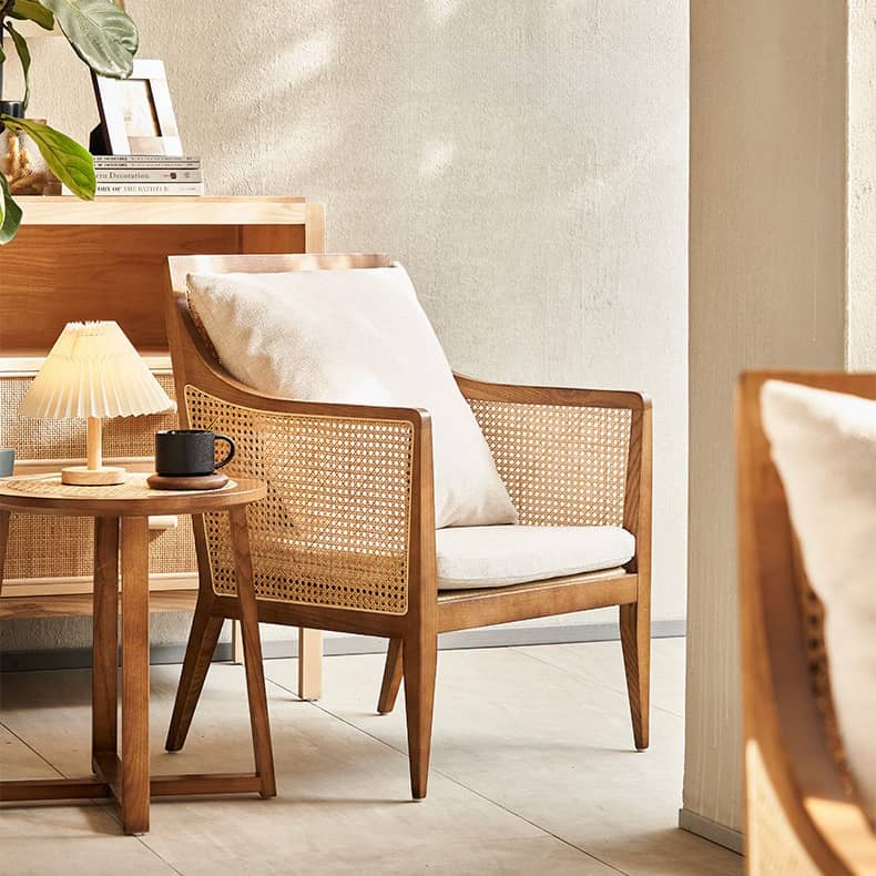 サイドテーブル ラタン素材材使用した おしゃなサイトテーブル tzm-542