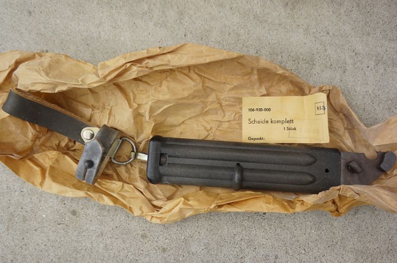 NVA（東ドイツ軍）AKM・AK-74用6kh4型スキャバード（銃剣シース）新品