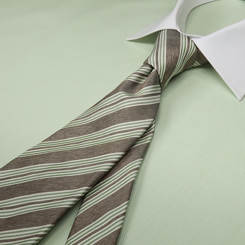 オリジナル ネクタイ レジメンタル ブラウン×グリーン | オーダー