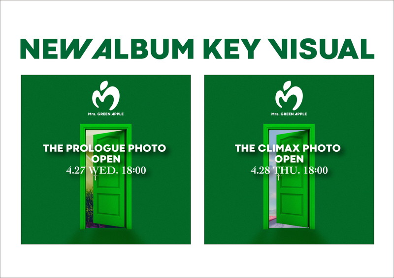 Mrs. GREEN APPLE、ミニアルバムのキービジュアルを2日間連続公開