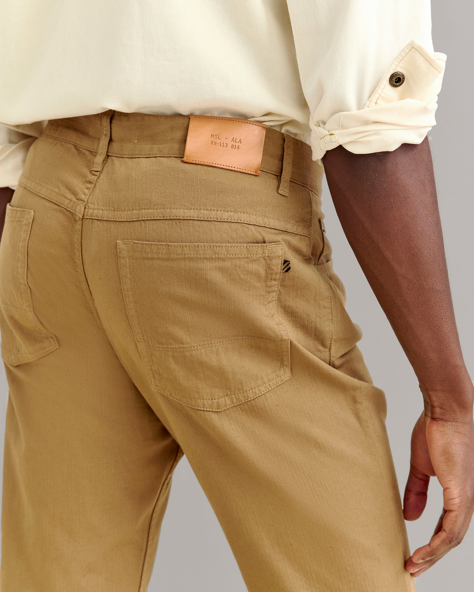 Men's Cotton-Linen 5-Pocket Slim Fit Pant | Billy Reid